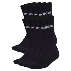чорапи,мъжки,чорапи,дамски,чорапи,adidas,linear,cushioned,crew,socks,10,units,black,(black,white)