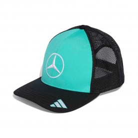 Шапка Adidas Mercedes-AMG Petronas F1 Team Las Vegas Trucker cap - Blue / Black (Semi Mint Rush / Black) шапка,всички,шапки,adidas,mercedes,amg,petronas,f1,team,las,vegas,trucker,cap,blue,black,(semi,mint,rush,black)