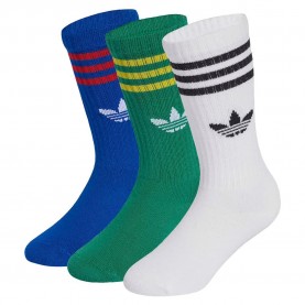 чорапи,детски,чорапи,adidas,originals,3,stripes,crew,socks,3,units,multicolor,(collegiate,royal,bold,green,white)