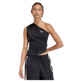Adidas Originals Rouched One Shoulder Top - Black (Black) дамски,топове,adidas,originals,rouched,one,shoulder,top,black,(black)