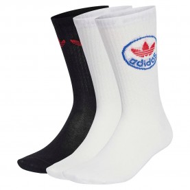 чорапи,мъжки,чорапи,дамски,чорапи,adidas,originals,trefoils,crew,socks,3,units,white,black,(white,better,scarlet,black,white)