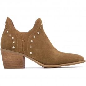 Carmela 163147 heel booties - Brown (Camel) дамски,боти,мъжки,боти,carmela,163147,heel,booties,brown,(camel)