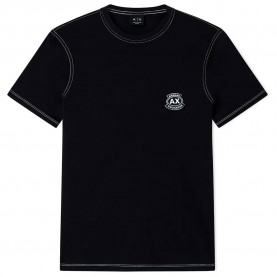 Тениска Armani exchange XM002455_AF10358 short sleeve T-shirt - Black (Deep Navy) тениска,мъжки,тениски,дамски,тениски,armani,exchange,xm002455,af10358,short,sleeve,t,shirt,black,(deep,navy)