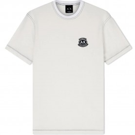 Тениска Armani exchange XM002455_AF10358 short sleeve T-shirt - White (Off White) тениска,мъжки,тениски,дамски,тениски,armani,exchange,xm002455,af10358,short,sleeve,t,shirt,white,(off,white)