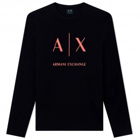 тениска,мъжки,тениски,дамски,тениски,armani,exchange,xm002684,af10356,t,shirt,black,(black,orange,rust)