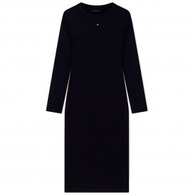 Рокля Armani exchange XW001834_AF18852 long sleeve dress - Black (Black) рокля,дамски,поли,и,рокли,armani,exchange,xw001834,af18852,long,sleeve,dress,black,(black)
