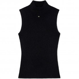 блуза,мъжки,пуловери,дамски,пуловери,armani,exchange,xw001876,af11957,sleeveless,sweater,black,(black,black)