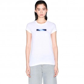 Тениска Armani exchange XW002112_AF16294 short sleeve T-shirt - White (Optic White) тениска,мъжки,тениски,дамски,тениски,armani,exchange,xw002112,af16294,short,sleeve,t,shirt,white,(optic,white)