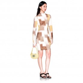 Рокля Armani exchange XW002211_AF21292 dress - White (Horizon Print) рокля,дамски,поли,и,рокли,armani,exchange,xw002211,af21292,dress,white,(horizon,print)