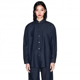 Риза с дълъг ръкав Armani exchange XW002258_AF21337 long sleeve shirt - Blue (Blue Denim) риза,с,дълъг,ръкав,дамски,ризи,мъжки,ризи,armani,exchange,xw002258,af21337,long,sleeve,shirt,blue,(blue,denim)