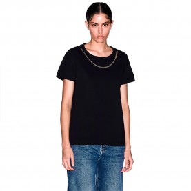 Тениска Armani exchange XW002329_AF10356 short sleeve T-shirt - Black (Black) тениска,мъжки,тениски,дамски,тениски,armani,exchange,xw002329,af10356,short,sleeve,t,shirt,black,(black)