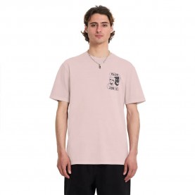 Тениска Volcom Comedie short sleeve T-shirt - Pink (Bark Brown) тениска,мъжки,тениски,дамски,тениски,volcom,comedie,short,sleeve,t,shirt,pink,(bark,brown)