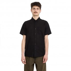 риза,с,къс,ръкав,дамски,ризи,мъжки,ризи,volcom,everett,oxford,short,sleeve,shirt,black,(new,black)