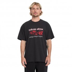 Тениска Volcom Ingrow short sleeve T-shirt - Black (Black) тениска,мъжки,тениски,дамски,тениски,volcom,ingrow,short,sleeve,t,shirt,black,(black)