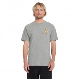 Тениска Volcom Meowdy short sleeve T-shirt - Grey (Heather Grey) тениска,мъжки,тениски,дамски,тениски,volcom,meowdy,short,sleeve,t,shirt,grey,(heather,grey)
