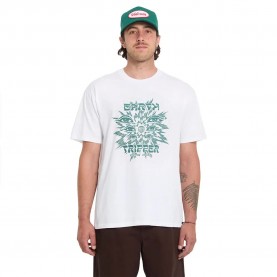 Тениска Volcom Remote Viewer short sleeve T-shirt - White (White) тениска,мъжки,тениски,дамски,тениски,volcom,remote,viewer,short,sleeve,t,shirt,white,(white)