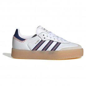 Юношески маратонки Adidas Originals Sambae Junior Trainers - White (Ftwr White / Dark Blue / Glory Pink) юношески,маратонки,мъжки,маратонки,дамски,маратонки,adidas,originals,sambae,junior,trainers,white,(ftwr,white,dark,blue,glory,pink)