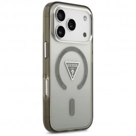 други,аксесоари,guess,iml,gradient,triangle,logo,magsafe,iphone,17,pro,phone,case,clear,green,(khaki)