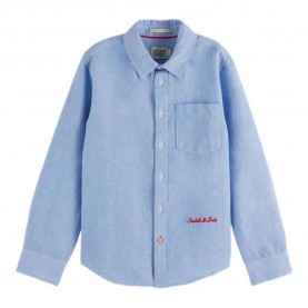 риза,с,дълъг,ръкав,дамски,ризи,мъжки,ризи,scotch,&,soda,181922,linen,long,sleeve,shirt,blue,(blue,chambray,white,stripe)