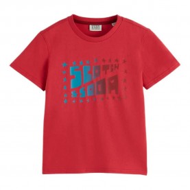 тениска,мъжки,тениски,дамски,тениски,scotch,&,soda,181927,short,sleeve,t,shirt,red,(tomato,puree)
