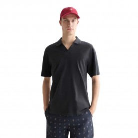 Scotch & soda 182267 Relaxed Fit short sleeve polo - Black (Meteorite) дамски,блузи,с,яка,мъжки,блузи,с,яка,scotch,&,soda,182267,relaxed,fit,short,sleeve,polo,black,(meteorite)