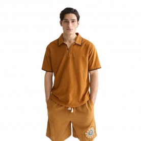 Scotch & soda 182272 Relaxed Fit short sleeve polo - Brown (Cathay Spice) дамски,блузи,с,яка,мъжки,блузи,с,яка,scotch,&,soda,182272,relaxed,fit,short,sleeve,polo,brown,(cathay,spice)