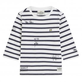 тениска,мъжки,тениски,дамски,тениски,scotch,&,soda,182816,3,4,sleeve,t,shirt,white,(blue,white,stripe)