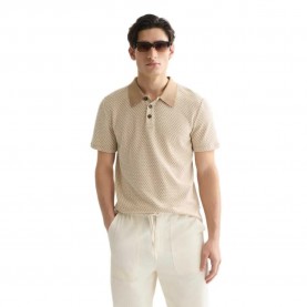 Scotch & soda 183073 Relaxed Fit short sleeve polo - Beige (Amphora) дамски,блузи,с,яка,мъжки,блузи,с,яка,scotch,&,soda,183073,relaxed,fit,short,sleeve,polo,beige,(amphora)