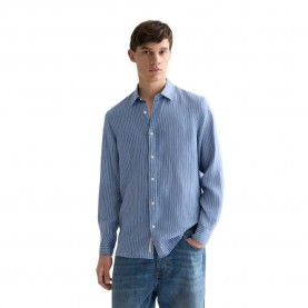 Риза с дълъг ръкав Scotch & soda 183096 Linen Regular Fit long sleeve shirt - Blue (Infinity White Stripe) риза,с,дълъг,ръкав,дамски,ризи,мъжки,ризи,scotch,&,soda,183096,linen,regular,fit,long,sleeve,shirt,blue,(infinity,white,stripe)