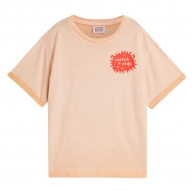 тениска,мъжки,тениски,дамски,тениски,scotch,&,soda,183101,short,sleeve,t,shirt,orange,(coral,sands)
