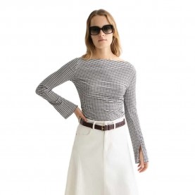 тениска,мъжки,тениски,дамски,тениски,scotch,&,soda,drapey,gingham,long,sleeve,t,shirt,grey,(meteorite)