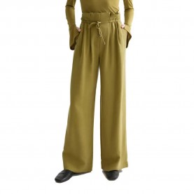 панталони,дамски,панталони,scotch,&,soda,june,paperbag,wide,leg,high,waist,pants,green,(green,moss)