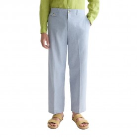 Панталони Scotch & soda Otis Linen Tailored Relaxed Straight Fit pants - Grey (Infinity) панталони,мъжки,панталони,дамски,панталони,scotch,&,soda,otis,linen,tailored,relaxed,straight,fit,pants,grey,(infinity)