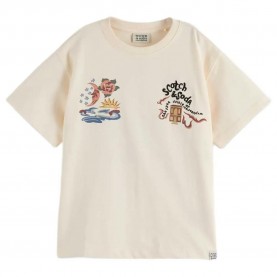 тениска,мъжки,тениски,дамски,тениски,scotch,&,soda,the,40th,anniversary,short,sleeve,t,shirt,beige,(eggnog)