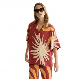 Риза с къс ръкав Scotch & soda U9A01391T Relaxed Fit short sleeve shirt - Red (Desert Hawaiian Burnt Henna) риза,с,къс,ръкав,дамски,ризи,мъжки,ризи,scotch,&,soda,u9a01391t,relaxed,fit,short,sleeve,shirt,red,(desert,hawaiian,burnt,henna)