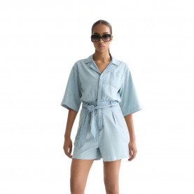 Scotch & soda UFN01453F short sleeve romper - Blue (Shine A Light) дамски,гащеризони,scotch,&,soda,ufn01453f,short,sleeve,romper,blue,(shine,a,light)