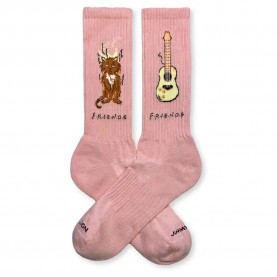 чорапи,мъжки,чорапи,jimmy,lion,athletic,friends,cat,long,socks,pink,(pink)