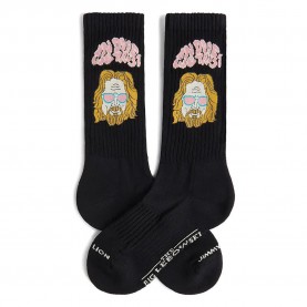 чорапи,мъжки,чорапи,jimmy,lion,athletic,the,big,lebowski,in,dude,we,trust,long,socks,black,(black)