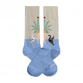 чорапи,дамски,чорапи,jimmy,lion,brianda,duality,long,socks,blue,grey,(deep,blue)