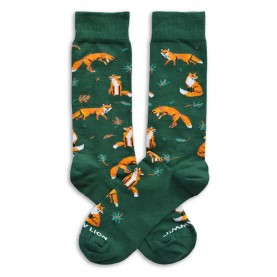 чорапи,мъжки,чорапи,jimmy,lion,dusk,fox,long,socks,green,(green)