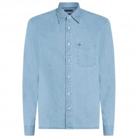 риза,с,дълъг,ръкав,мъжки,ризи,tommy,hilfiger,mw0mw40494,long,sleeve,shirt,blue,(light,blue,denim)