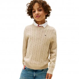 блуза,детски,блузи,tommy,hilfiger,kb0kb09753,sweater,beige,(malted,milk,heather)