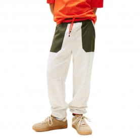 Анцуг Tommy hilfiger KB0KB09956 sweat pants - White (Light Grey Heather Colourblock) анцуг,детски,панталони,tommy,hilfiger,kb0kb09956,sweat,pants,white,(light,grey,heather,colourblock)