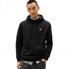 суичър,мъжки,пуловери,tommy,jeans,badge,regular,fit,hoodie,black,(black)