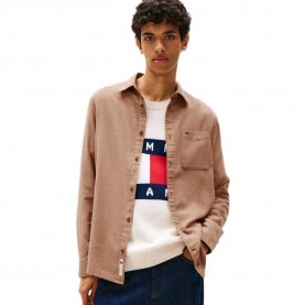 риза,с,дълъг,ръкав,мъжки,ризи,tommy,jeans,dm0dm22023,regular,fit,long,sleeve,shirt,beige,(pecan,nut)