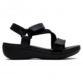 сандали,на,платформа,дамски,сандали,и,чехли,clarks,shoes,brinkleyraesun,wedge,sandals,black,(black)