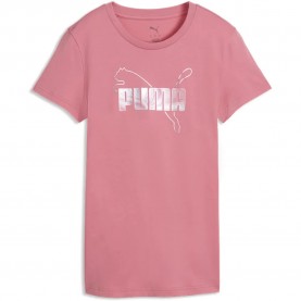 тениска,мъжки,тениски,дамски,тениски,puma,ess,logo,lab,metallic,short,sleeve,t,shirt,pink,(wild,pink)