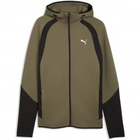 блуза,мъжки,пуловери,puma,evostripe,full,zip,sweatshirt,green,(loden,green)