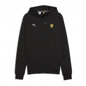 Блуза Puma Ferrari PM1 full zip sweatshirt - Black (Puma Black) блуза,мъжки,пуловери,puma,ferrari,pm1,full,zip,sweatshirt,black,(puma,black)