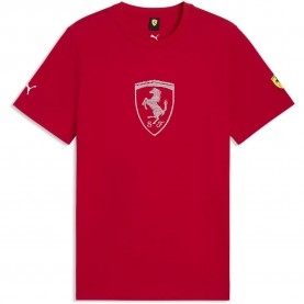 Тениска Puma Ferrari Tonal Shield short sleeve T-shirt - Red (Rosso Corsa) тениска,мъжки,тениски,дамски,тениски,puma,ferrari,tonal,shield,short,sleeve,t,shirt,red,(rosso,corsa)